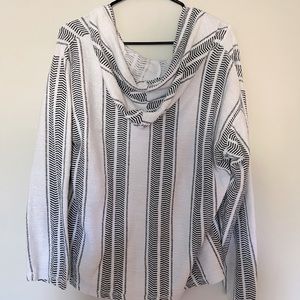 Aztec black and white hoodie